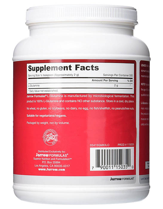 Jarrow Formulas LGlutamine Powder Supplement Review