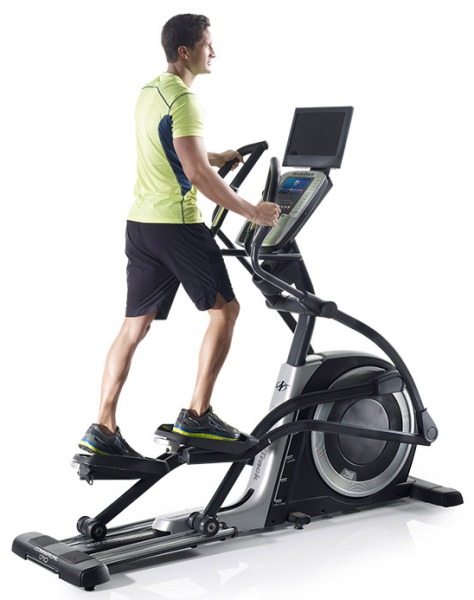The NordicTrack Elite 16.9 Elliptical Has a Big HDTV and Web Browsing