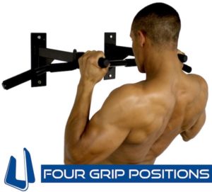 Ultimate Body Press Wall Mount Pull Up Bar Grip Positions